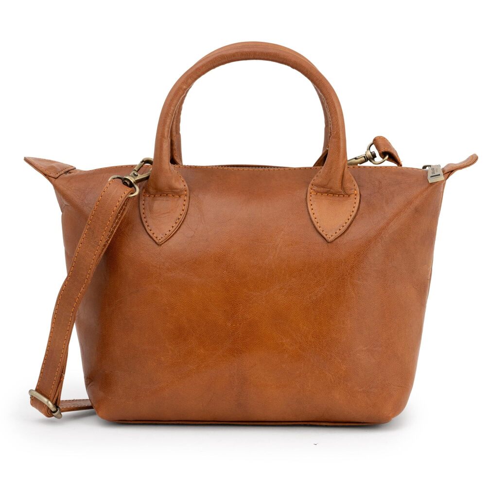 6028 Vintage Leather Shoulder Bag Louise, Small Crossbody Handbag, Purse